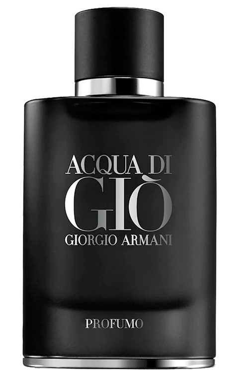 Botella negra de Giorgio Armani Acqua di Gio Profumo