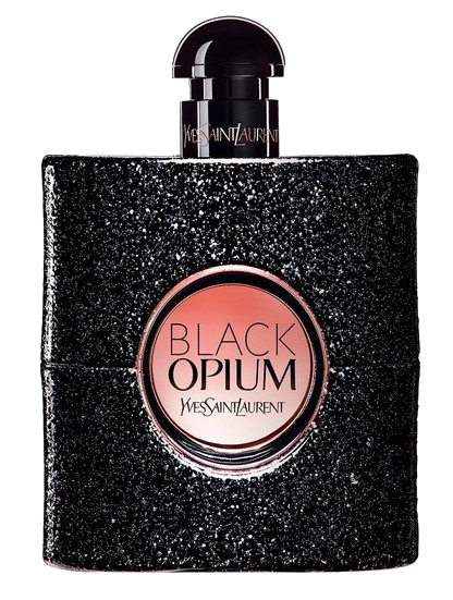 Botella negra de Black Opium de Yves Saint Laurent